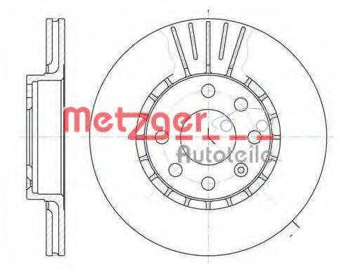METZGER 617410 гальмівний диск