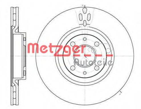 METZGER 631611 гальмівний диск