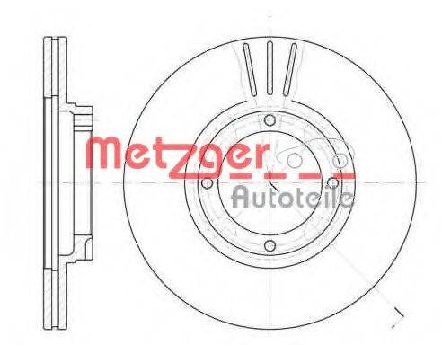 METZGER 637410 гальмівний диск