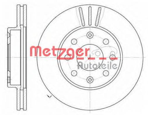 METZGER 6110257 гальмівний диск