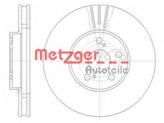 METZGER 681910 гальмівний диск