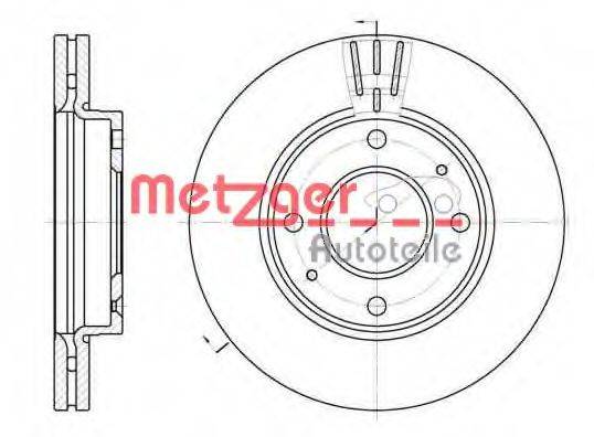 METZGER 698710 гальмівний диск
