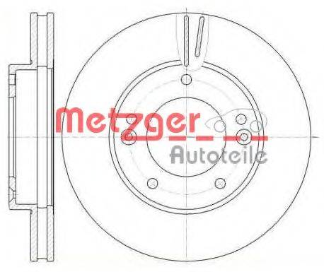 METZGER 6110271 гальмівний диск