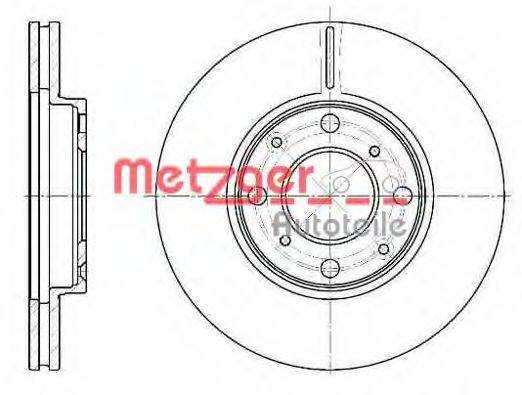 METZGER 6110431 гальмівний диск