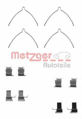 METZGER 1091261 Комплектуючі, колодки дискового гальма