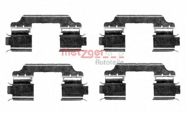 METZGER 1091654 Комплектуючі, колодки дискового гальма