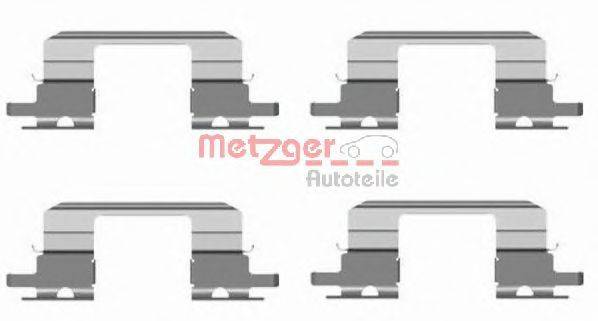 METZGER Z 1672 Комплектуючі, колодки дискового гальма