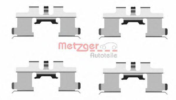 METZGER 1091677 Комплектуючі, колодки дискового гальма