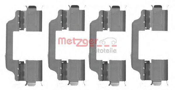 METZGER 1091707 Комплектуючі, колодки дискового гальма