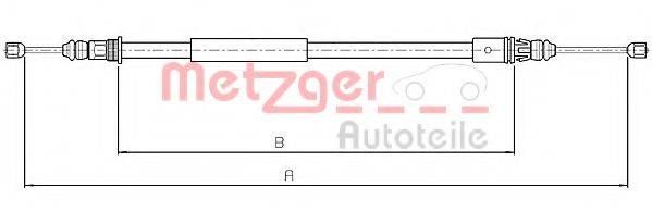 METZGER 104713 Трос, стоянкова гальмівна система