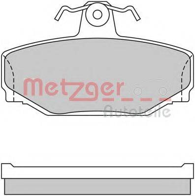 METZGER 1170074 Комплект гальмівних колодок, дискове гальмо