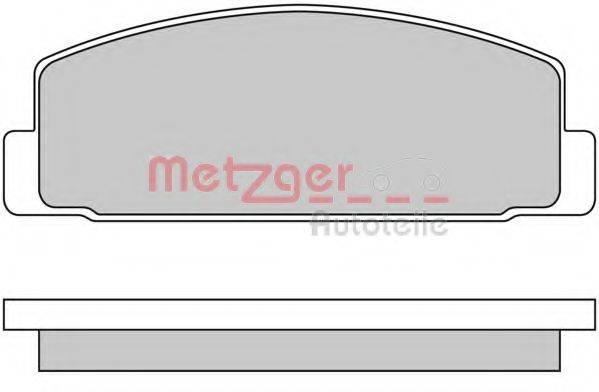 METZGER 1170088 Комплект гальмівних колодок, дискове гальмо