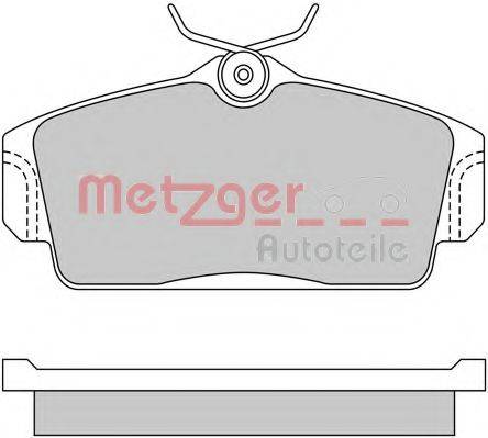METZGER 1170125 Комплект гальмівних колодок, дискове гальмо
