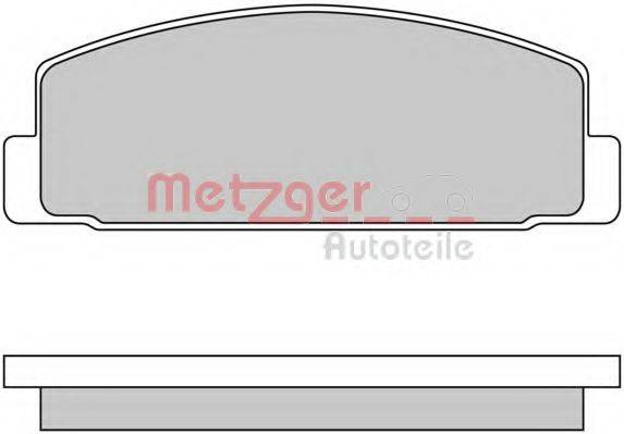 METZGER 1170206 Комплект гальмівних колодок, дискове гальмо