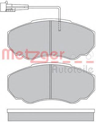METZGER 1170227 Комплект гальмівних колодок, дискове гальмо