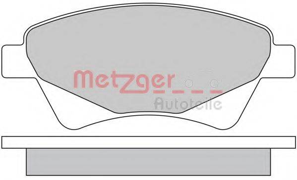 METZGER 1170255 Комплект гальмівних колодок, дискове гальмо