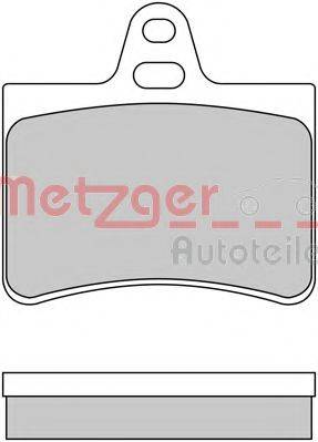 METZGER 1170311 Комплект гальмівних колодок, дискове гальмо