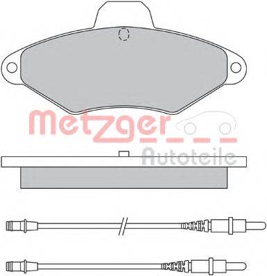 METZGER 1170319 Комплект гальмівних колодок, дискове гальмо