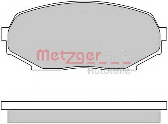 METZGER 1170396 Комплект гальмівних колодок, дискове гальмо