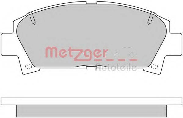 METZGER 1170398 Комплект гальмівних колодок, дискове гальмо