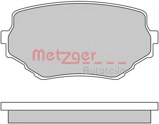 METZGER 1170415 Комплект гальмівних колодок, дискове гальмо