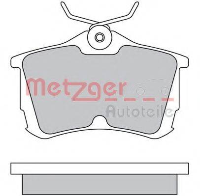 METZGER 1170435 Комплект гальмівних колодок, дискове гальмо