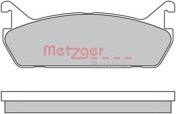 METZGER 1170448 Комплект гальмівних колодок, дискове гальмо