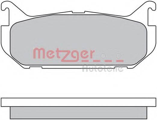 METZGER 1170549 Комплект гальмівних колодок, дискове гальмо