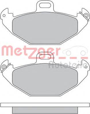 METZGER 1170554 Комплект гальмівних колодок, дискове гальмо