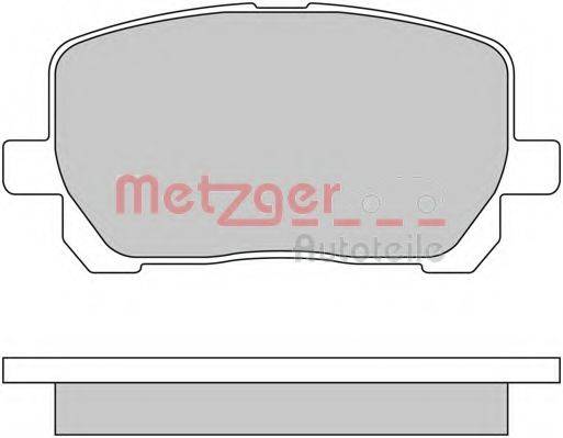 METZGER 1170616 Комплект гальмівних колодок, дискове гальмо