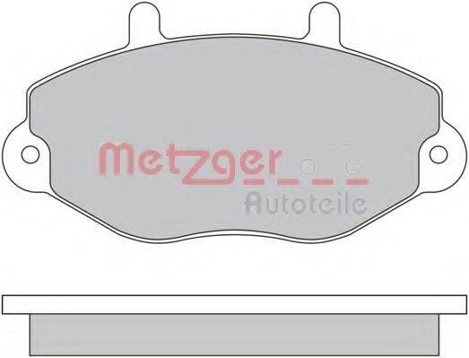 METZGER 1170629 Комплект гальмівних колодок, дискове гальмо