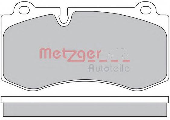 METZGER 1170383 Комплект гальмівних колодок, дискове гальмо