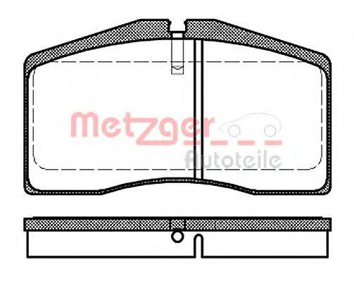 METZGER 21402 Комплект гальмівних колодок, дискове гальмо