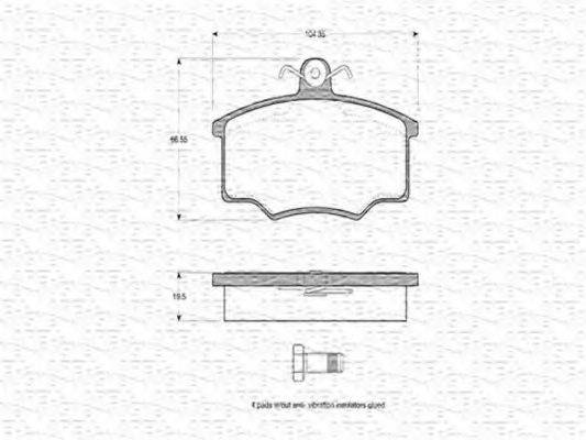 VOLVO GBP586 Комплект гальмівних колодок, дискове гальмо