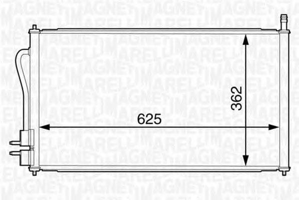 FORD 557004080 Конденсатор, кондиціонер