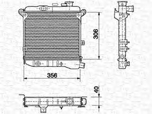 FIAT 5951602 Радіатор, охолодження двигуна